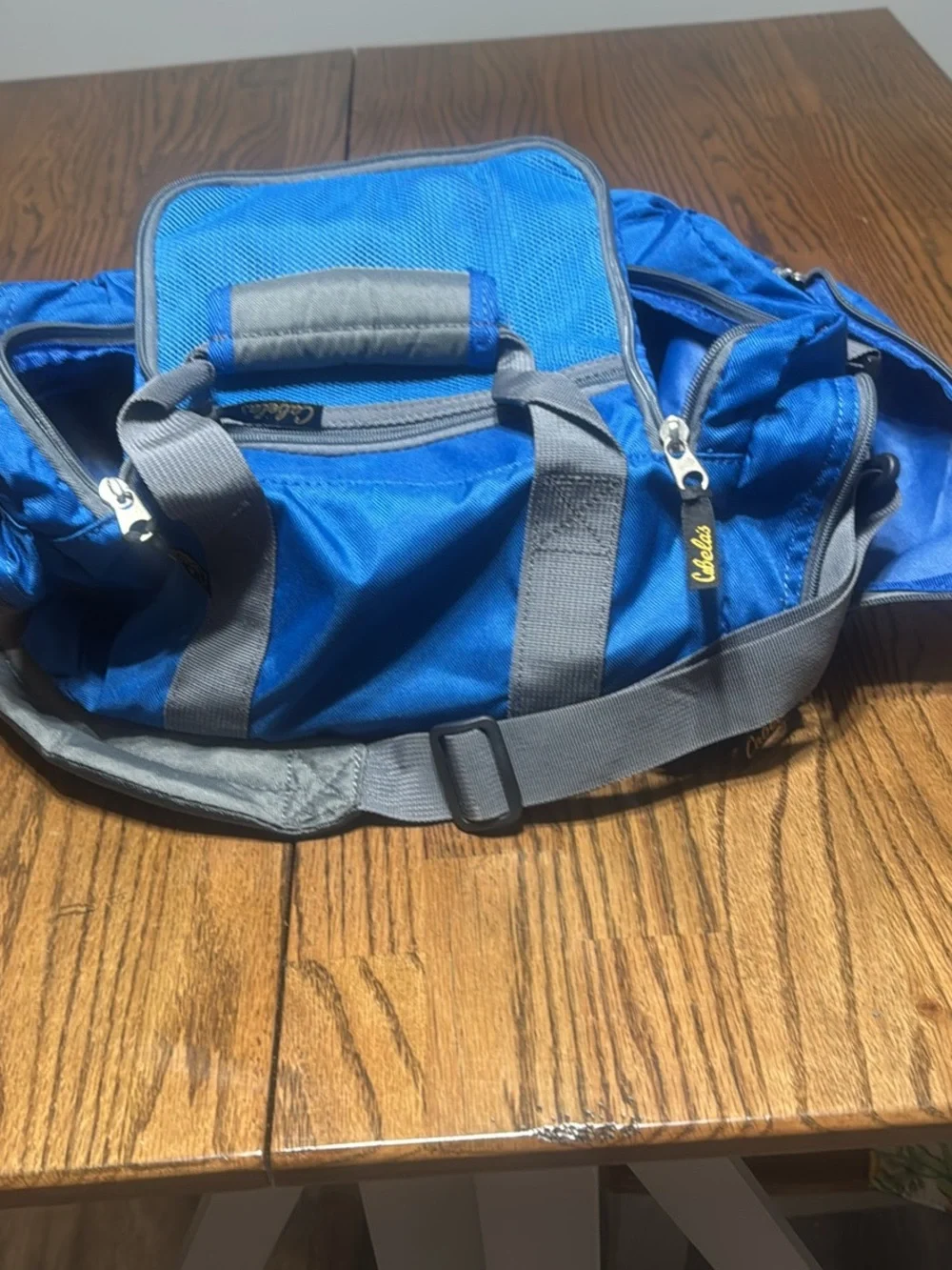 Cabela's Blue and Gray Duffel Waist Pack